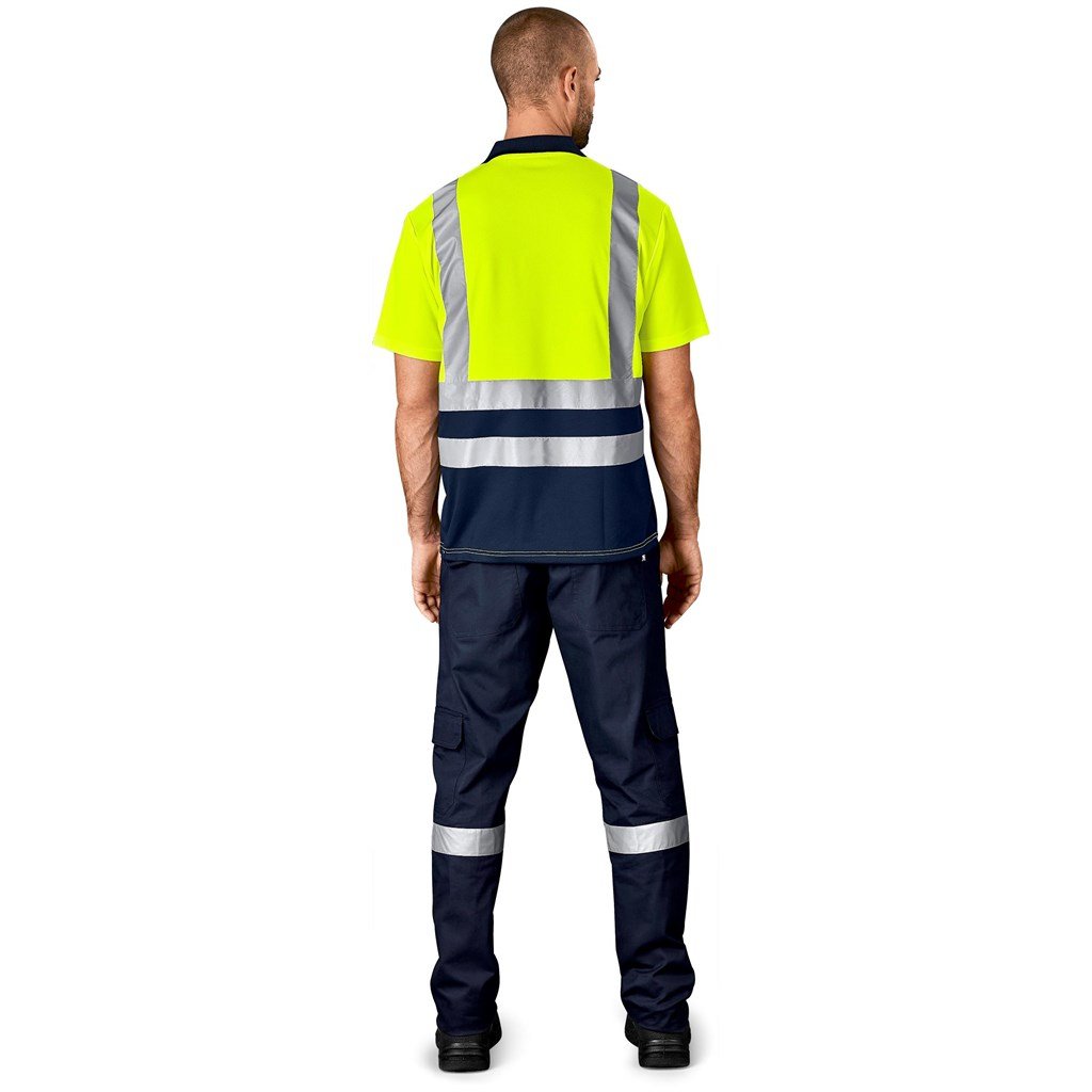 Surveyor Two-Tone Hi-Viz Reflective Golf Shirt - Shirts & Tops