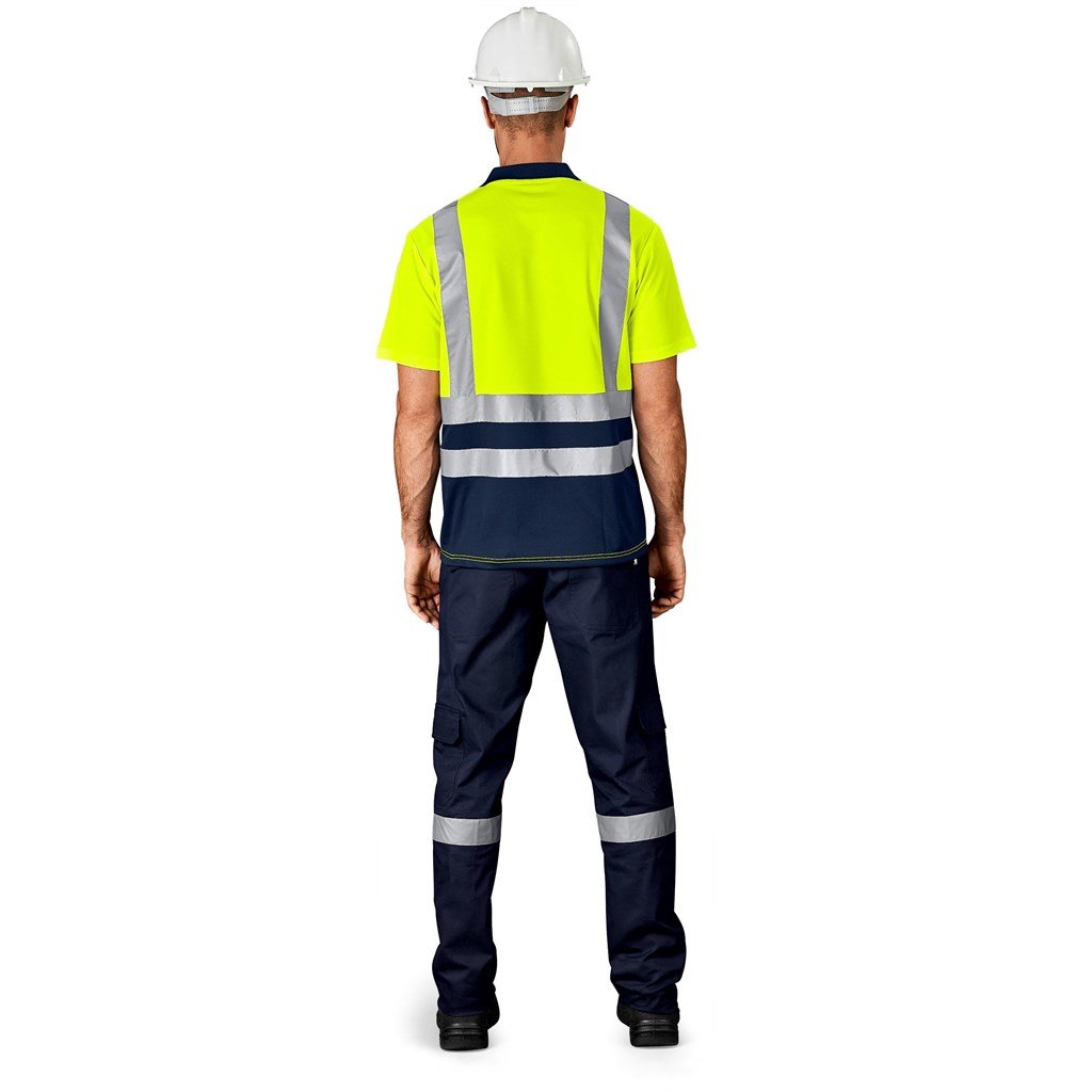 Surveyor Two-Tone Hi-Viz Reflective Golf Shirt - Shirts & Tops