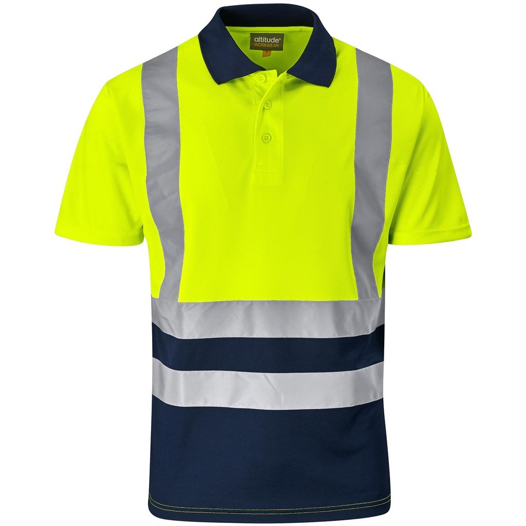 Surveyor Two-Tone Hi-Viz Reflective Golf Shirt - Shirts & Tops