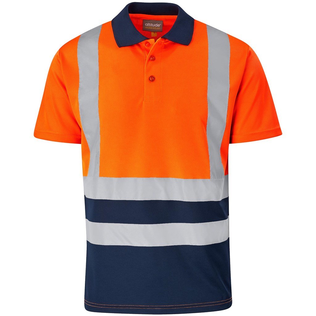 Surveyor Two-Tone Hi-Viz Reflective Golf Shirt - Shirts & Tops