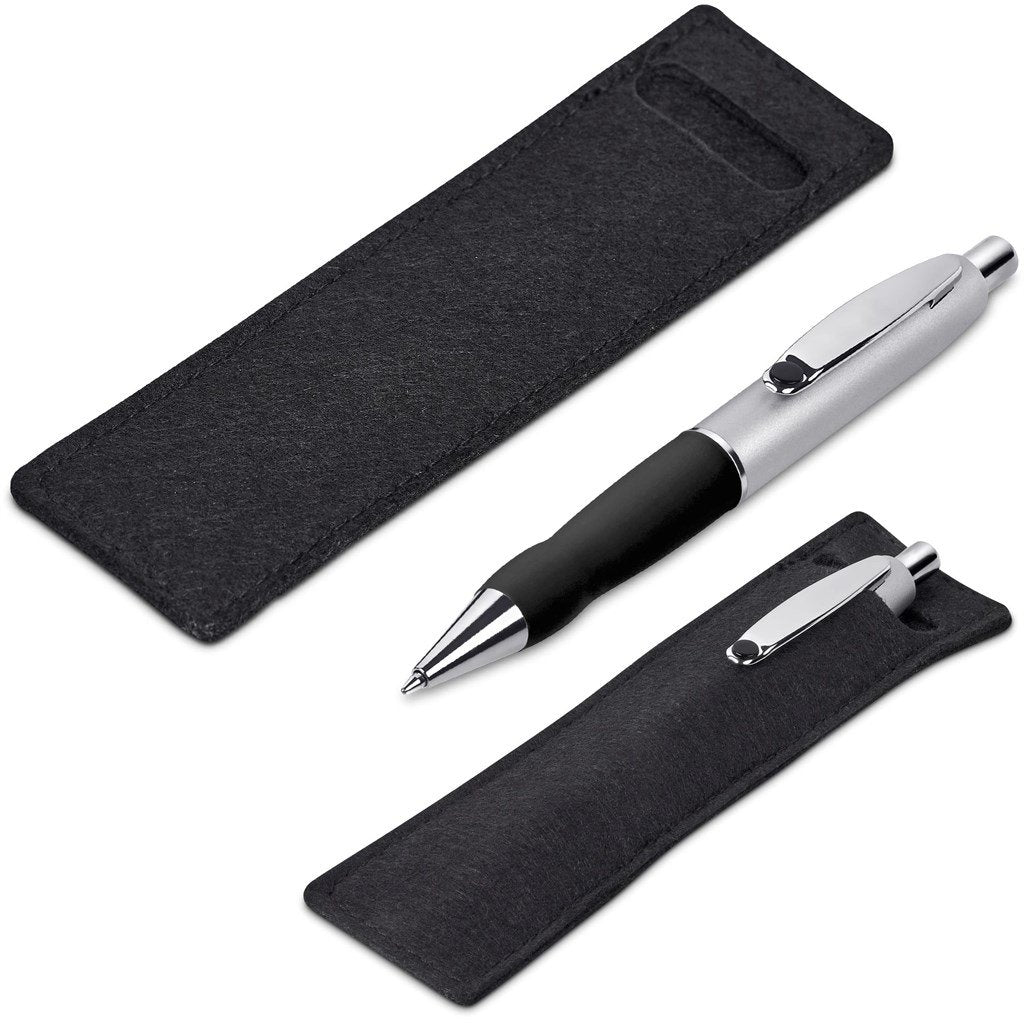 Turbo Tide Ball Pen in Felt Pouch - Writing Instruments,Metal Pens,Pen Sets,Writing Instruments,Pen Clearance