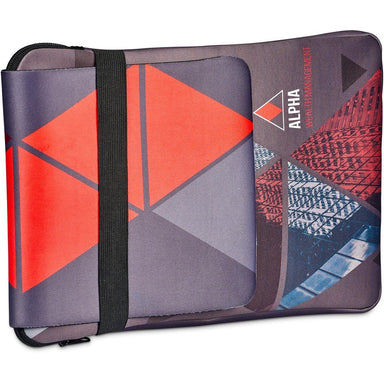 Custom Grotto 13 inch Neoprene Laptop Sleeve With Build-In Mouse Pad BLACK - Tech Sleeves,Custom Sleeves