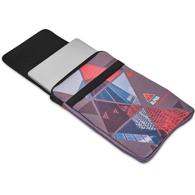 Custom Grotto 13 inch Neoprene Laptop Sleeve With Build-In Mouse Pad BLACK - Tech Sleeves,Custom Sleeves