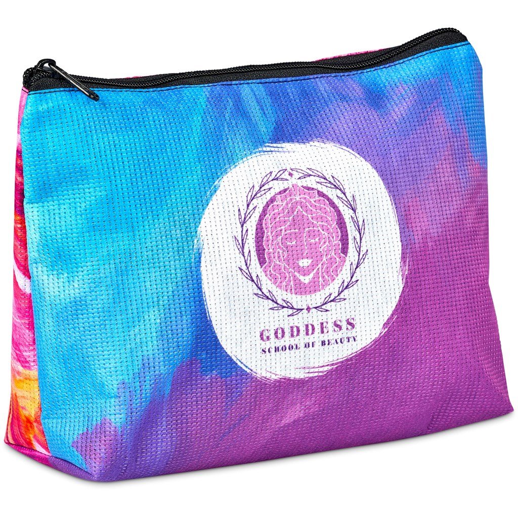 Custom Leanne Recycled PET Stitch-Bond Maxi Toiletry Bag - and Cosmetic Bags,Custom Bags