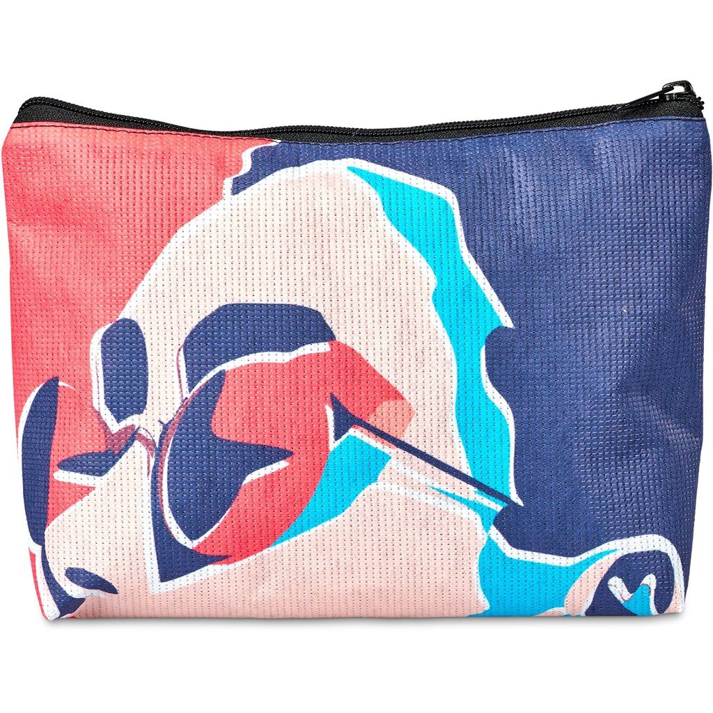 Custom Leanne Recycled PET Stitch-Bond Maxi Toiletry Bag - and Cosmetic Bags,Custom Bags