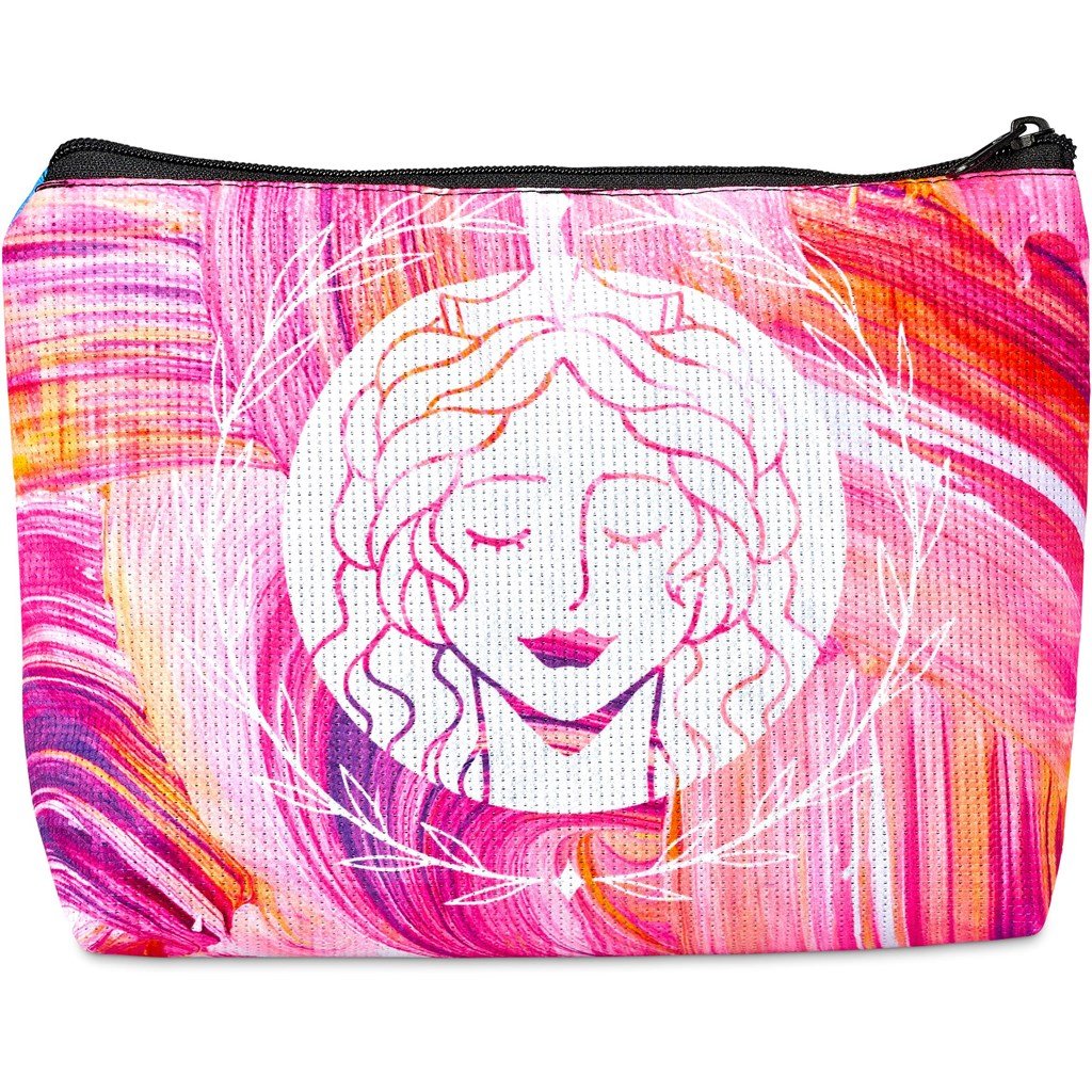 Custom Leanne Recycled PET Stitch-Bond Maxi Toiletry Bag - and Cosmetic Bags,Custom Bags