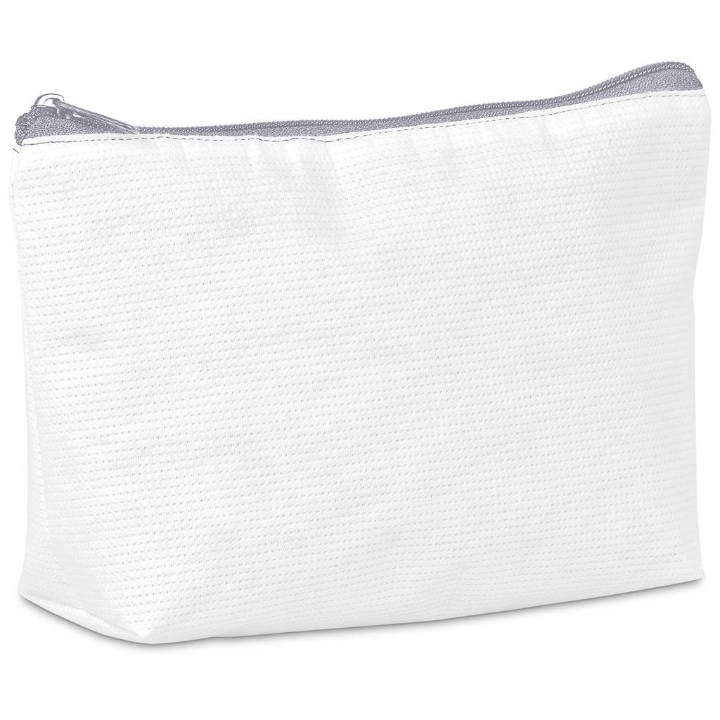 Custom Leanne Recycled PET Stitch-Bond Midi Toiletry Bag GREY - and Cosmetic Bags,Custom Bags