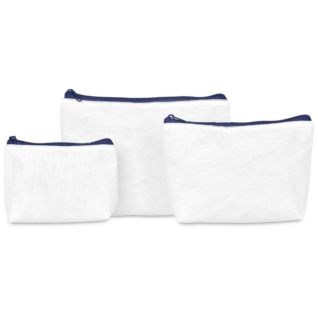 Custom Leanne Recycled PET Stitch-Bond Mini Toiletry Bag - and Cosmetic Bags,Custom Bags