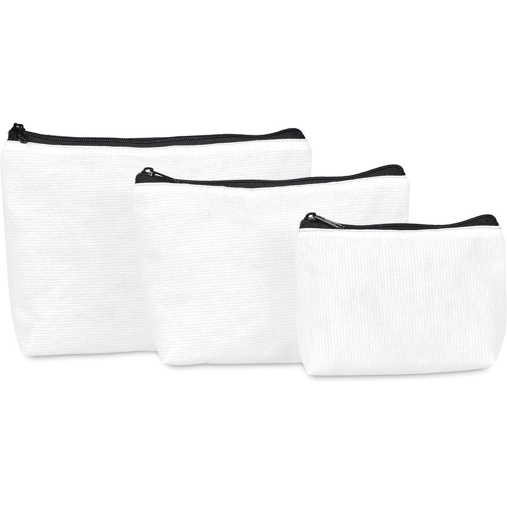 Custom Leanne Recycled PET Stitch-Bond Mini Toiletry Bag - and Cosmetic Bags,Custom Bags