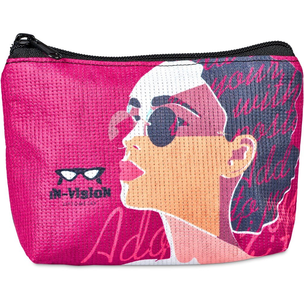 Custom Leanne Recycled PET Stitch-Bond Mini Toiletry Bag - and Cosmetic Bags,Custom Bags