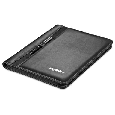Eastbrook A4 Zip-Around Folder-Black-BL