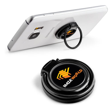 Hoopla Grip And Phone Stand-Black-BL