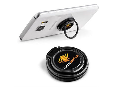 Hoopla Grip And Phone Stand-Black-BL