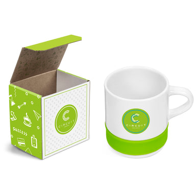 Kaleido Mug in Megan Custom Gift Box Lime / L
