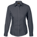 Ladies Basic Poly Cotton Blouse Long Sleeve Grey / SML / Regular - Shirts-Corporate