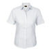 Ladies Basic Poly Cotton Blouse Short Sleeve  White 