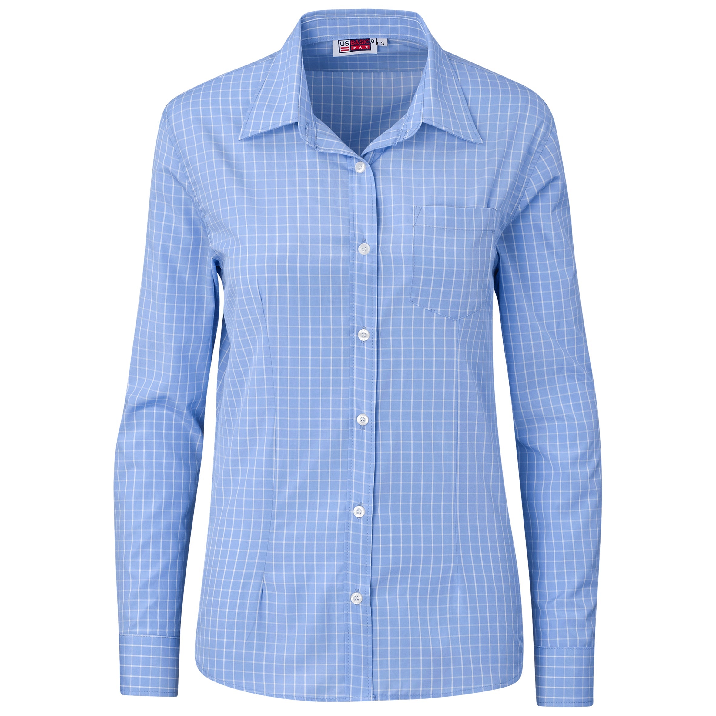 Ladies Long Sleeve Aston Shirt L / Light Blue / LB