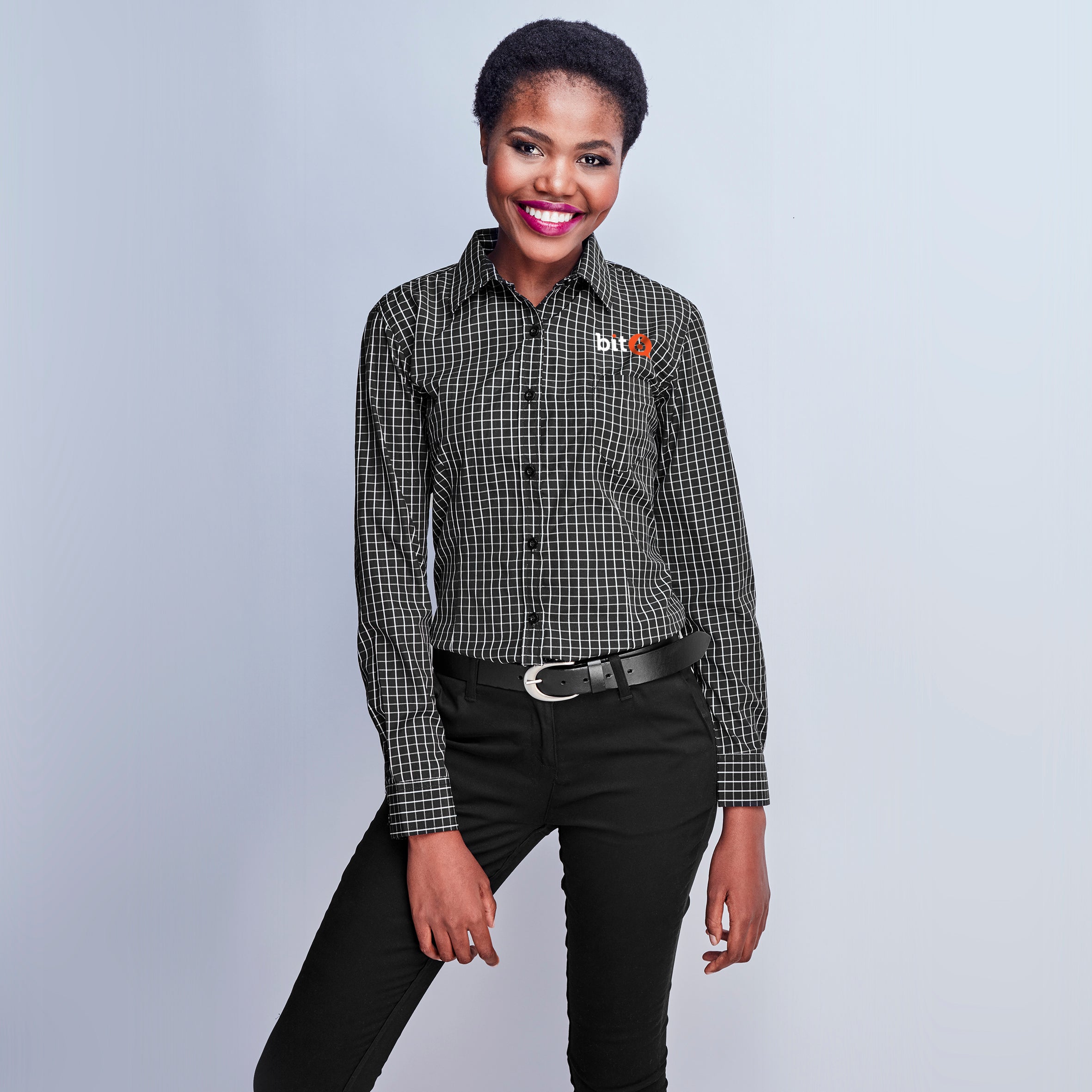 Ladies Long Sleeve Aston Shirt L / White / W
