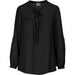 Ladies Long Sleeve Candice Blouse S / BLACK - Lounge Shirts