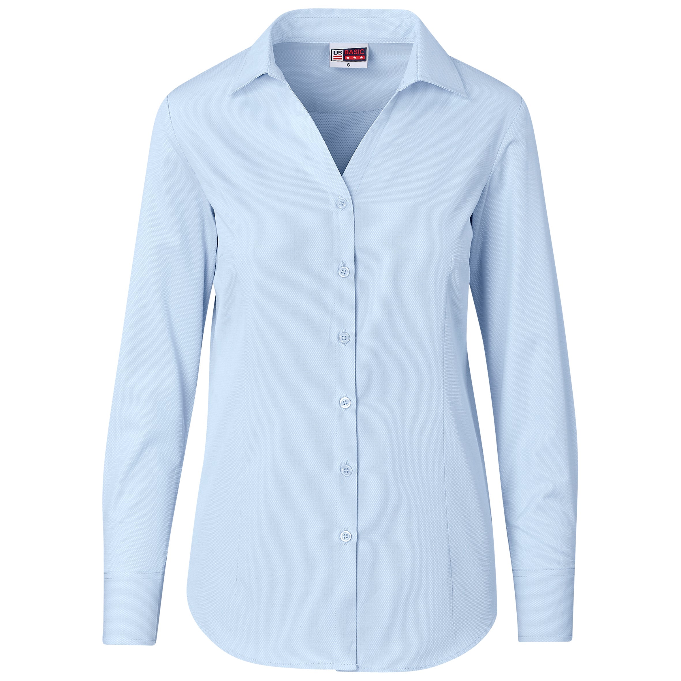 Ladies Long Sleeve Carolina Shirt 2XL / Sky Blue / SB