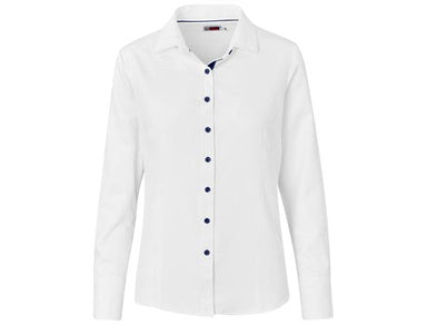 Ladies Long Sleeve Casablanca Shirt - Navy