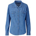 Ladies Long Sleeve Eastwood Shirt 2XL / Blue / BU
