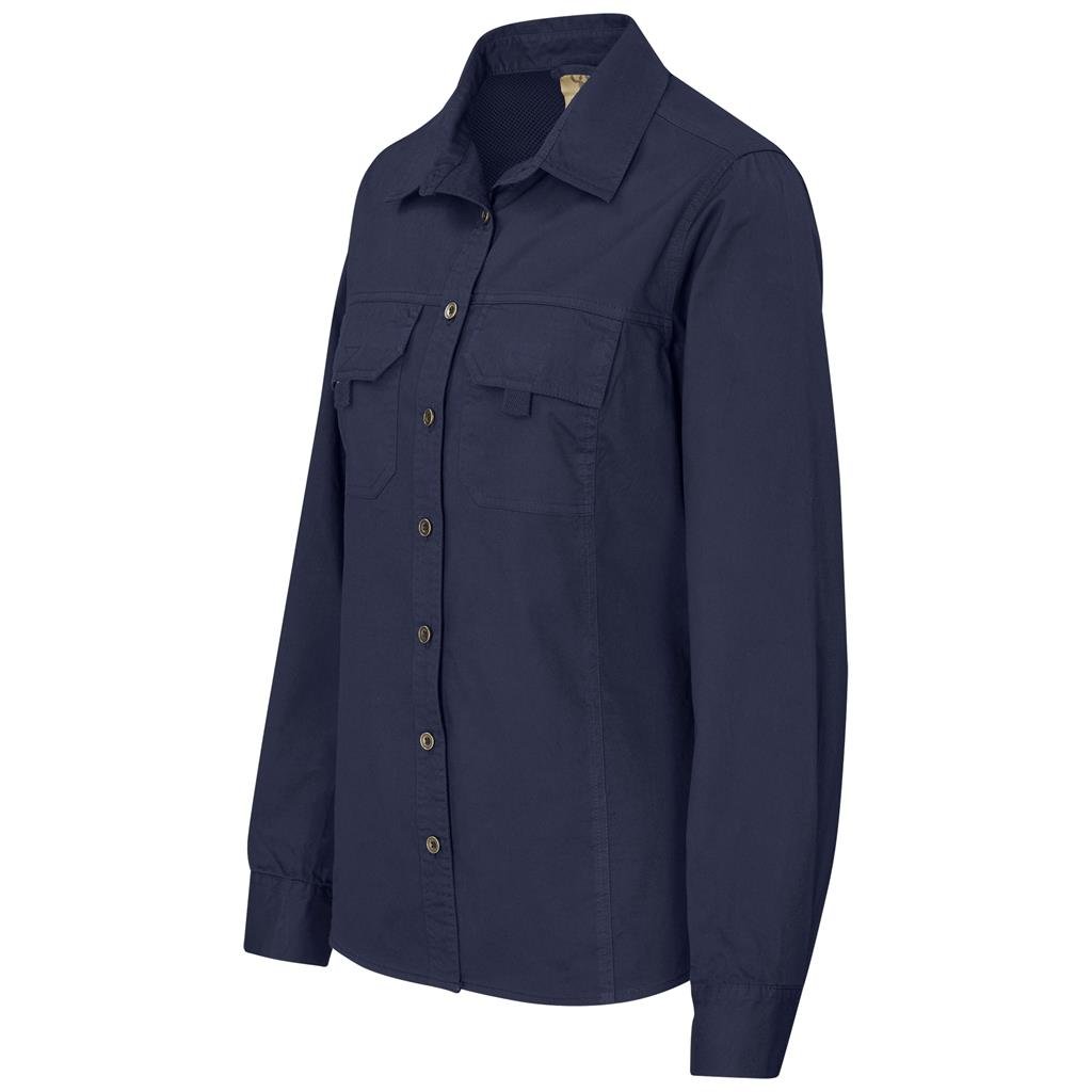 Ladies Long Sleeve Mawenzi Twill Shirt - New Clothing 2025,Shirts,Utility Shirts
