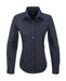 Ladies Long Sleeve Preston Shirt - White Only-L-Navy-N