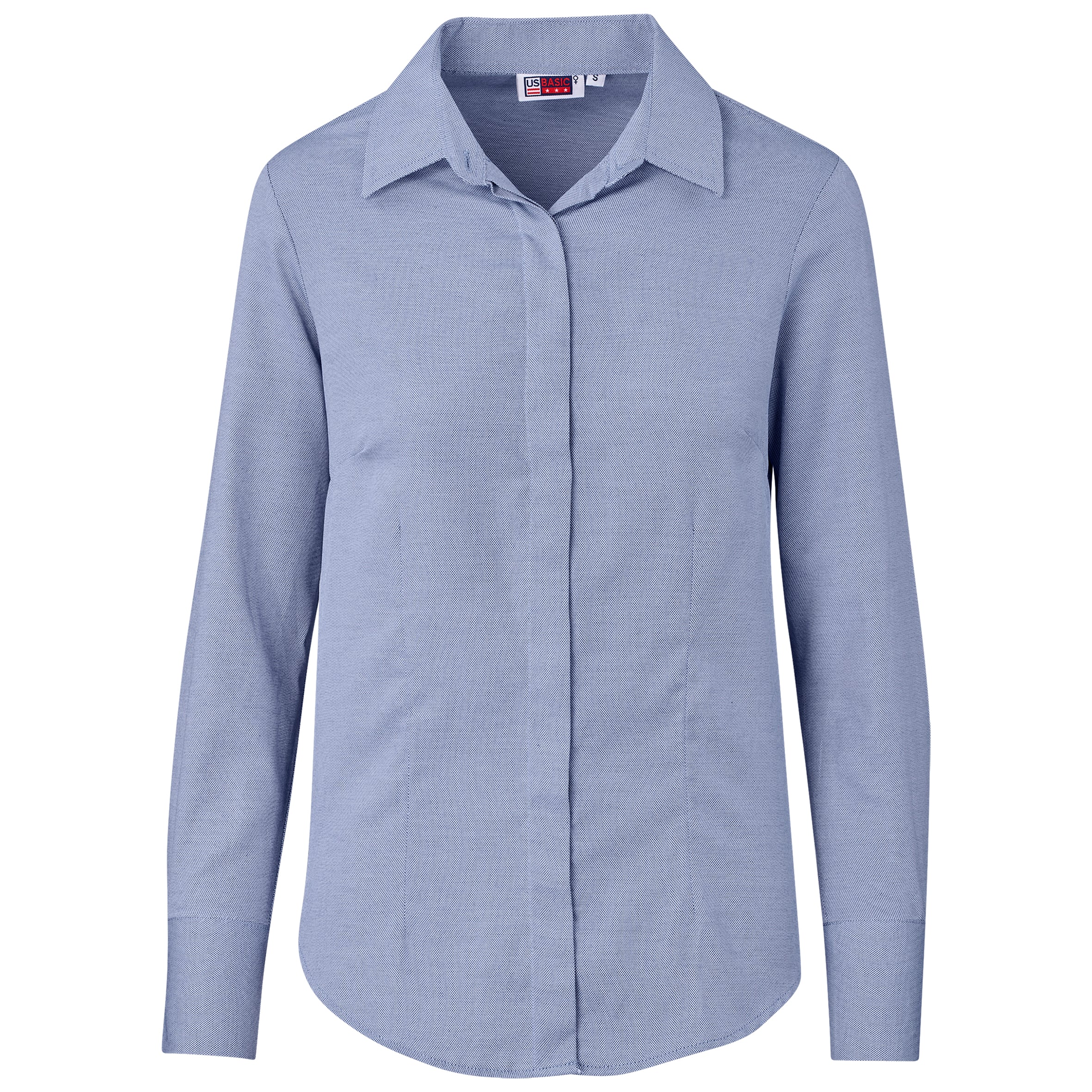 Ladies Long Sleeve Wallstreet Shirt - Blue 2XL / Navy / N