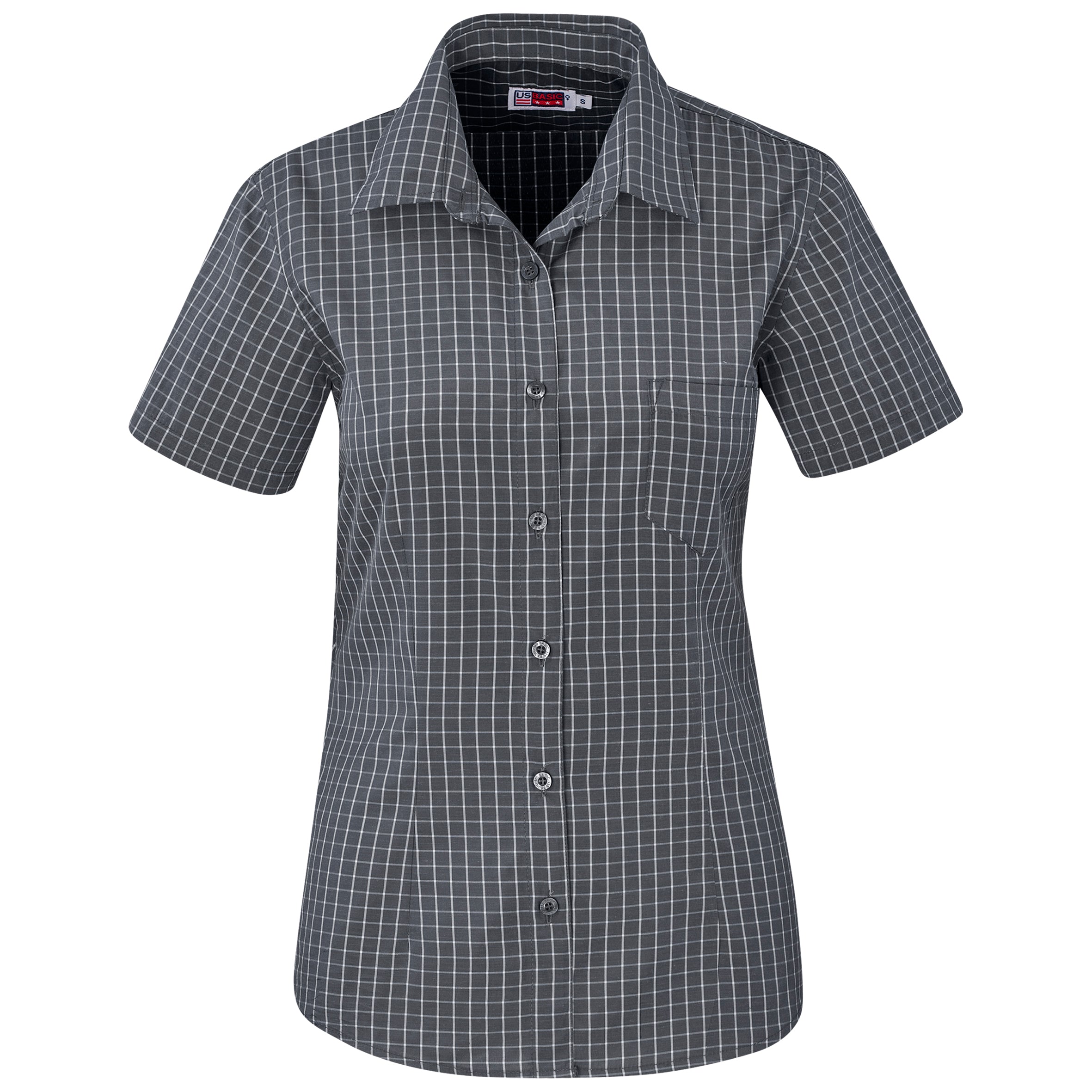Ladies Short Sleeve Aston Shirt L / Grey / GY