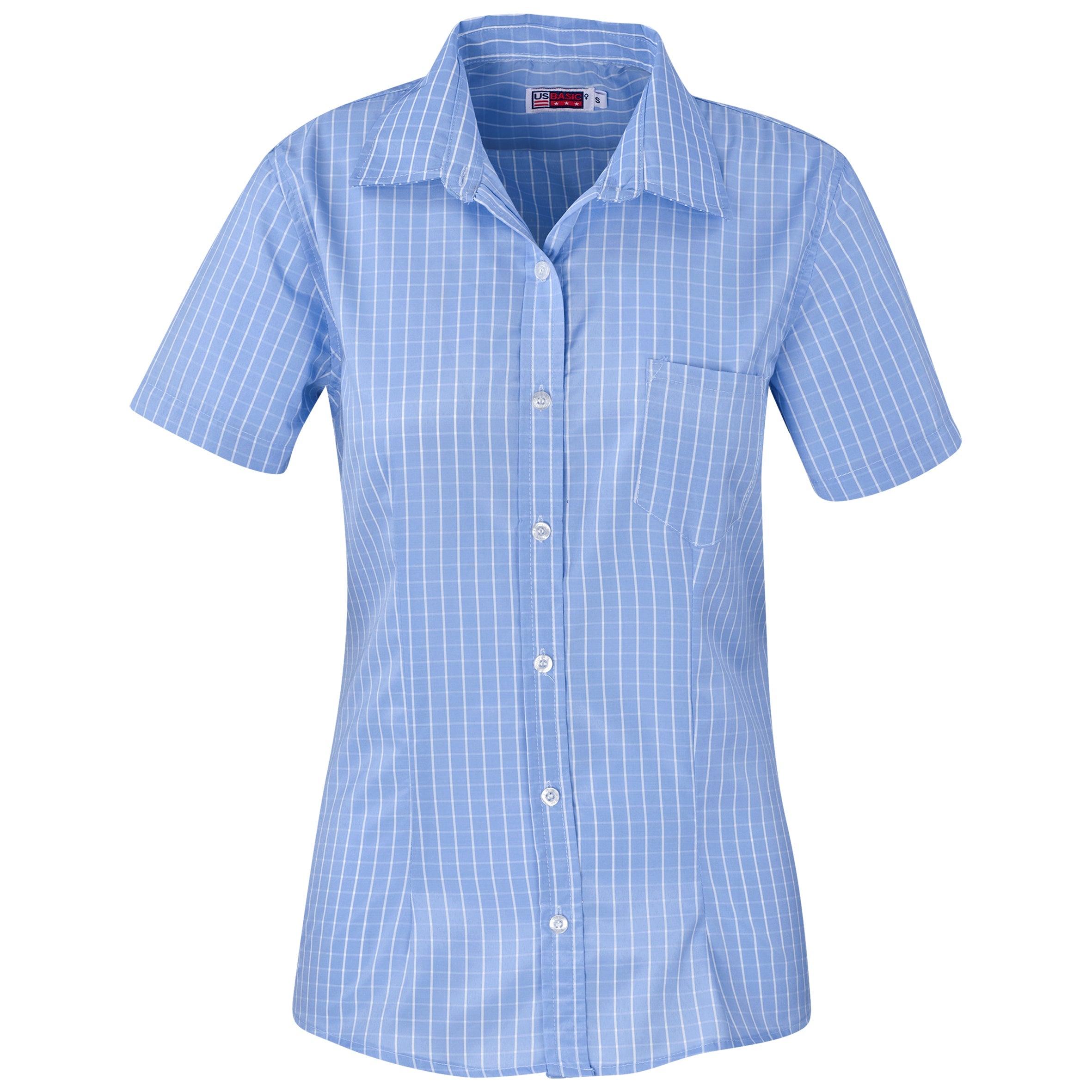 Ladies Short Sleeve Aston Shirt L / Light Blue / LB