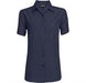 Ladies Short Sleeve Empire Shirt-L-Navy-N