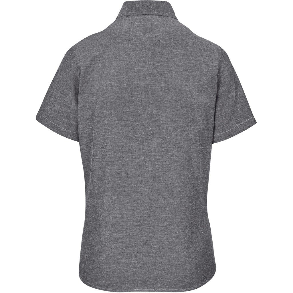 Ladies Short Sleeve Oxford Shirt - Lounge Shirts