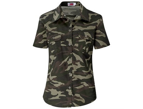 Ladies Short Sleeve Wildstone Shirt-Shirts & Tops