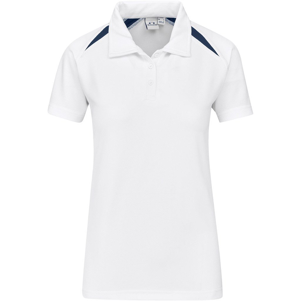 Ladies Splice Golf Shirt - Green Gold