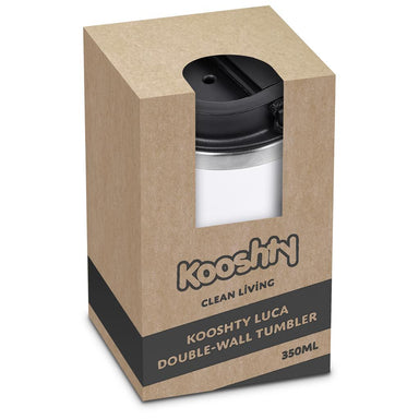 Luca Stainless Steel & Plastic Double-Wall Tumbler – 350ml - Travel Mugs and Tumblers,Drinkware