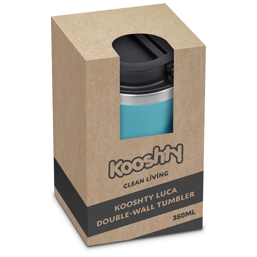 Luca Stainless Steel & Plastic Double-Wall Tumbler – 350ml - Travel Mugs and Tumblers,Drinkware