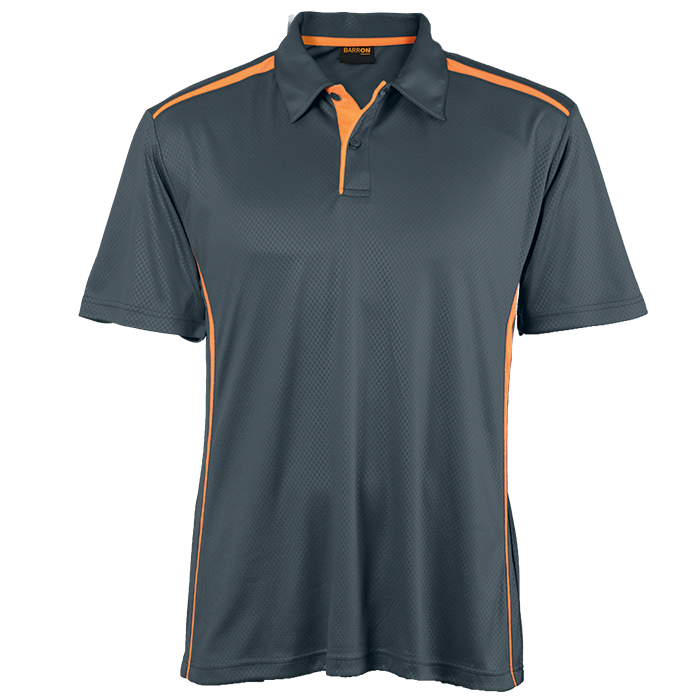 Mens Argo Golfer  Charcoal/Vivid Orange / SML / Regular
