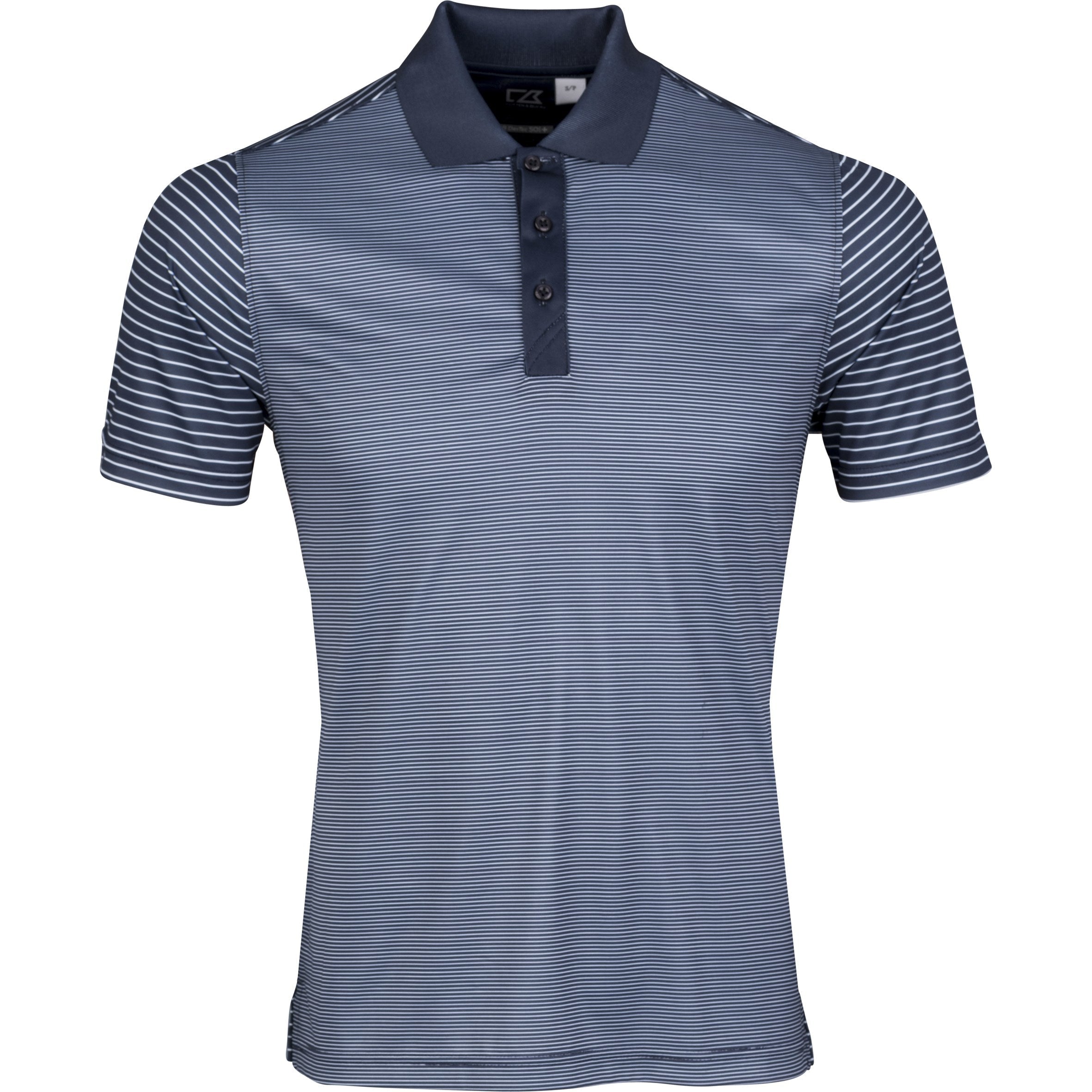 Mens Compound Golf Shirt - Light Blue Only-2XL-Navy-N