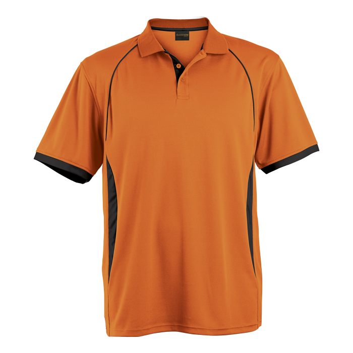 Mens Derby Golfer Orange/Black / SML / Regular - Golf Shirts