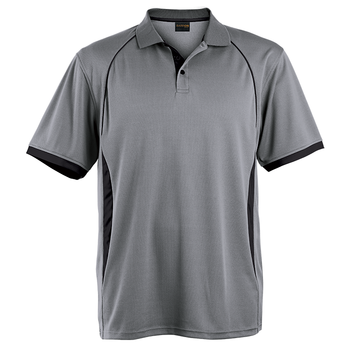 Mens Derby Golfer Silver/Black / SML / Regular - Golf Shirts