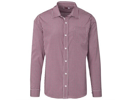 Mens Long Sleeve Kenton Shirt - Red