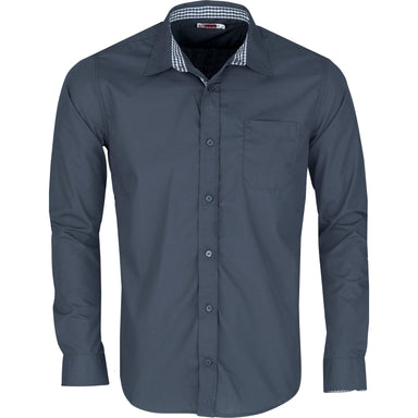 Mens Long Sleeve Warrington Shirt-2XL-Navy-N