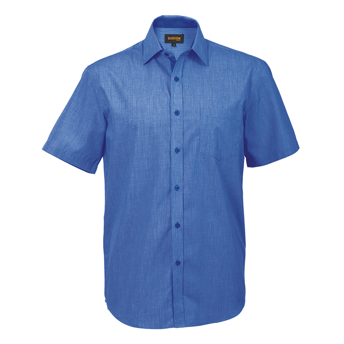 Mens Madison Lounge Short Sleeve Sky / SML / Regular - Shirts-Corporate