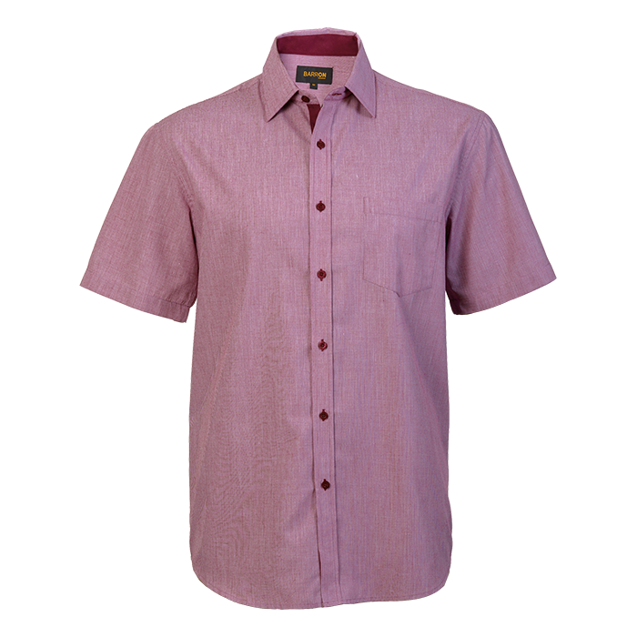 Mens Madison Lounge Short Sleeve Wine Red / SML / Regular - Shirts-Corporate