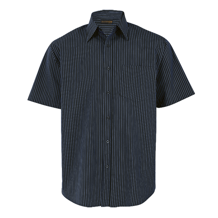 Mens Quest Lounge Short Sleeve Navy/White / SML / Regular - Shirts-Corporate
