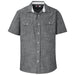 Mens Short Sleeve Windsor Shirt - Grey L / GY