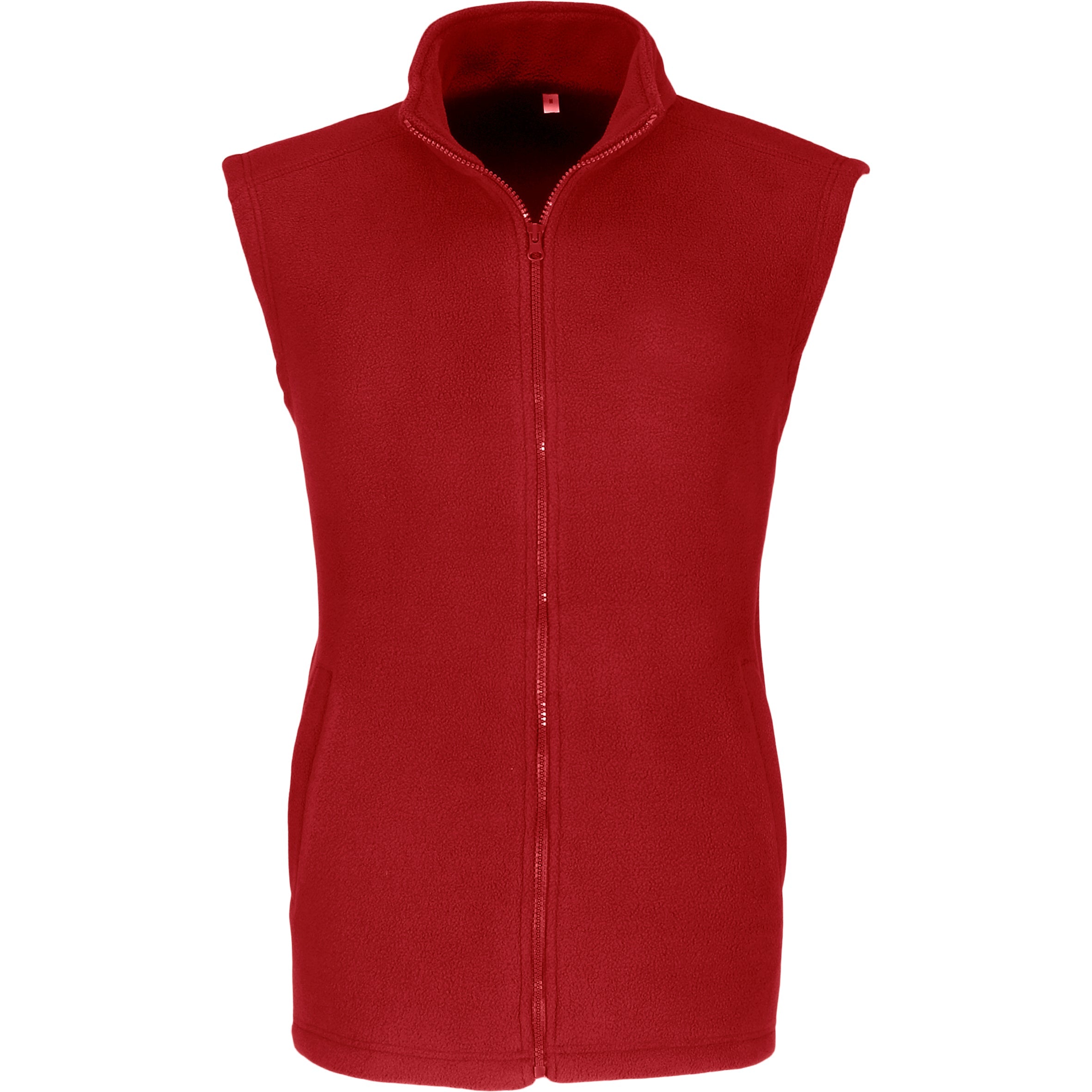 Mens Yukon Micro Fleece Bodywarmer - Black Only-2XL-Red-R