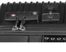 Detail of security lock on the cabin case