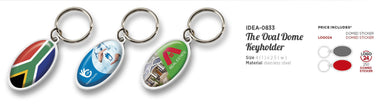 The Oval Dome Keyholder-Silver-S